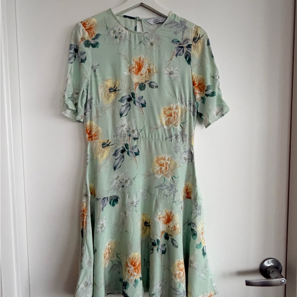 NWT & Other Stories Floral Green Dress Size 2